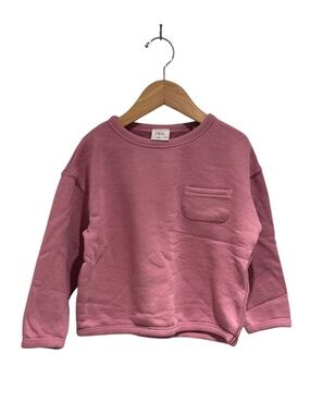 ZARA pink boxy lightweight sweatshirt - size 3-4